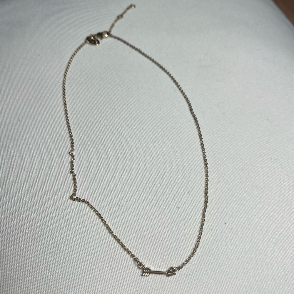 Charming Charlie’s Dainty Gold Arrow Necklace